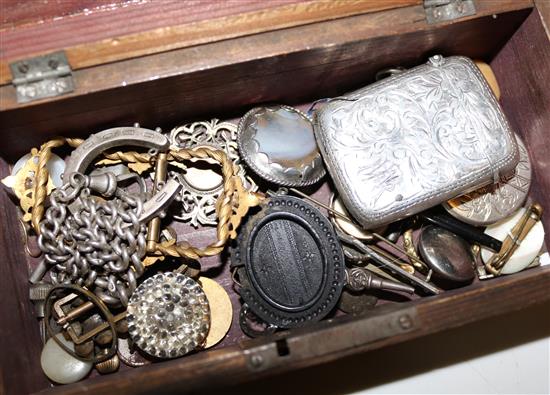 Box of silver and other items